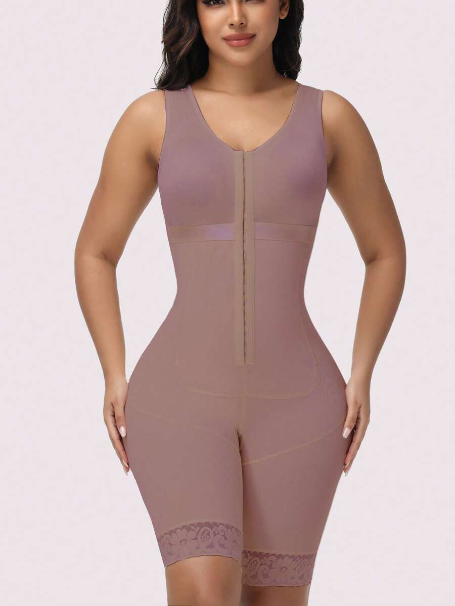 Fajas Colombianas Bodysuit Shaper Shapewear Women Tummy Control Compression Garment - Chocolate Brown - View 1