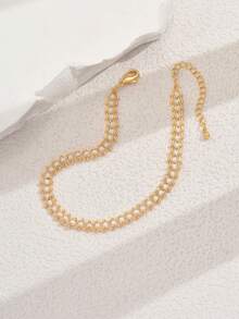 1 Pc Women Multicolor Beads Summer Anklet, Fashionable Ins Style, Suitable For Beach, Vacation, Daily Wear - Multicolor - View 8