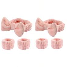 3 件装柔软珊瑚绒腕带，Spa 毛巾布头带，吸汗可洗发带，女士时尚发饰 - 彩色 - 查看 7