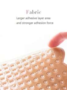 1 pieza Sujetador invisible sin tirantes de silicona, cubrepezones autoadhesivos sin espalda para realzar el busto, accesorios de lencería y ropa interior femenina