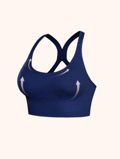 Seamless Shockproof Sports BH Lightweight Breathable Yoga Gentle Workouts, Back Beauty, Wireless Support, Padded, Comfy Base Vest Top view 5