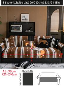 1pc All-Season Sofa Pad Slipcover, Modern Minimalist Non-Slip Sofa Cushion Cover, Dust-Proof And Washable, Soft And Fade-Resistant Couch Blanket, Pet-Friendly, Suitable For Bedroom, Office, Living Room, L-Shaped Sofa, And 1/2/3/4-Seat Sofa
