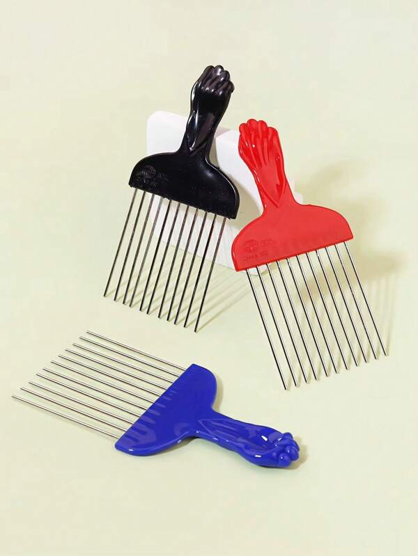 Professional Men's Oil Hair Comb - With Tail Fork Comb, Suitable For Salon And Home Use