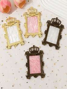 1 件皇冠美甲工具，复古欧式调色板展示板，多功能调色板，美甲作品拍摄道具，美甲展示板，美甲用品，美甲工具，美甲工具，返校，指甲，按压指甲用美甲工具 - 彩色 - 查看 1