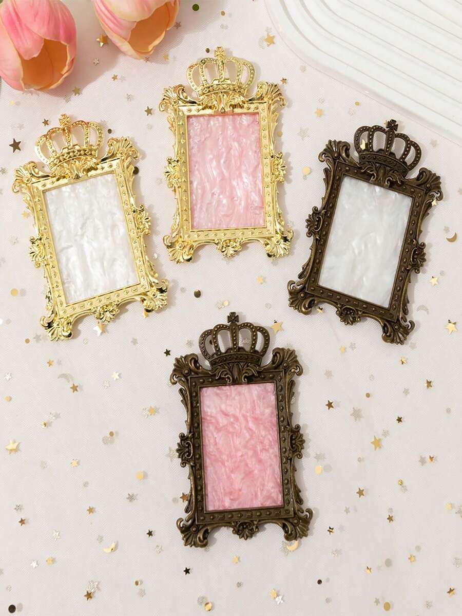 1 件皇冠美甲工具，复古欧式调色板展示板，多功能调色板，美甲作品拍摄道具，美甲展示板，美甲用品，美甲工具，美甲工具，返校，指甲，按压指甲用美甲工具 - 彩色 - 查看 1