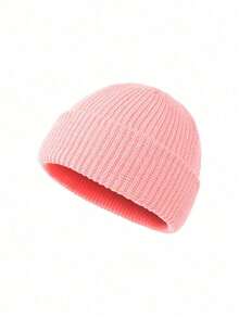 1 件男女通用纯色针织帽，男孩和女孩的保暖滑雪帽，Y2K 风格户外防寒针织帽，多功能且温暖，适合冬季日常穿着 - 針織帽 - 查看 20