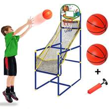 Indoor Basketball Shooting Machine Room Basketball Hoop Kids Arcade Basketball Game Set Sports Playset Basketball Training Toy - Multicolor - View 3