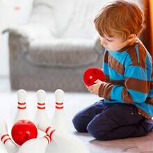 Light Up Kids Bowling Set Includes 10 Pins And 2 Balls, Bowling Pins Toy Set For Kids Toddler Indoor Games For Boys Girls 6/12pcs, Height 7.87inch - 彩色 - 查看 4