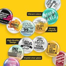 Fridge Magnets In 25 Unique Multipack Themes - Glass Design, Organization, Lockers, & More