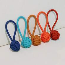 宠物咀嚼玩具 - 耐用绳结球、拔河互动狗玩具、宠物咀嚼玩具、宠物训练用品