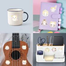 100pcs Cute Cat Stickers Cartoon Cotton Candy Kitten Decal Funny Animal Stickers Kawaii Kitty Stickers Aesthetic Stickers Pack Vinyl Waterproof Stickers For Water Bottle,Computer,Laptop,Phone,Luggage,Notebook,Fridge