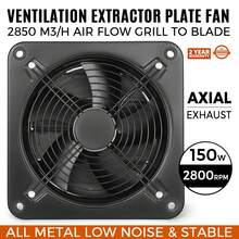 Industrial Ventilation Extractor Metal Axial Exhaust Commercial Air Blower Fan 300mm - 300mm - View 1