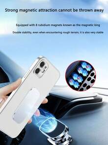 1 buah Dudukan Ponsel Mobil Magnetik, Dudukan Paduan Tahan Air, Dudukan Ponsel Mobil untuk Dashboard, Dudukan Ponsel Navigasi GPS, Kompatibel dengan Smartphone, Gunakan dengan Pelat Magnetik yang Kompatibel dengan iPhone, Ponsel Android, Hadiah untuk Ulang Tahun, Keluarga, Teman, Aksesori Mobil - MultiWarna - View 6