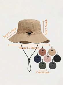 1 Pc Waterproof Bucket Hat, Foldable & Packable, Lightweight Quick-Dry Outdoor Cap For Women