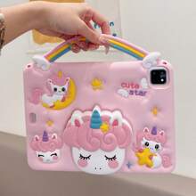 1pc Retractable Stand Unicorn Case, Compatible With IPad 7/8/9, IPad Air 5/4/3 9th Gen 10.2, IPad Pro 11, IPad Mini 5, A7/A8/A9 PLUS (No Lanyard)