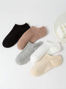 5 pares de calcetines de tobillo casuales, deportivos, versátiles y minimalistas cómodos para uso diario, unisex