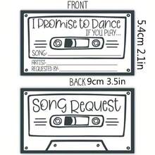 50pcs Retro Cards, Dance Commitment Cards, Wedding Song Request Cards - Music Suggestion Cards,Back To School,School Supplies - Multicolor - View 2