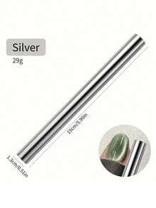 1 件猫眼指甲磁棒圆柱形磁铁适用于猫眼 UV 凝胶抛光雪光闪光效果工具美甲设计工具、美甲用品、美甲工具、美甲工具、返校、指甲、按压指甲的美甲工具