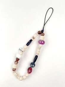 Șnur de telefon cu mărgele, stil boho, lucrat manual, pandantiv pentru curea de cameră, țesut cu mărgele, decor proaspăt