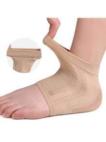 1 Pair Silicone Heel Protector Leg Warmers, Moisturizing Cracked Heel Treatment Foot Sleeve Leg Warmers For Men And Women