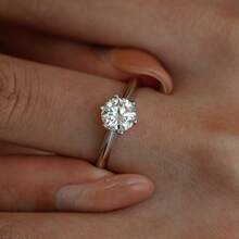 Sterling Silver Women's Ring, Single Sparkling Princess Cut Stone Ring, Ideal For Wedding, Proposal And Mother's Day Gift