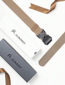 JUKMO Tactical Belt, Hiking Rigger 1.5 Nylon Web Work Belt With Heavy Duty Quick Release - 郊狼 - 查看 6