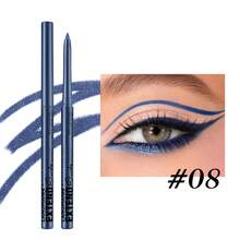 1pc Matte Shimmer Eyeliner Pencil, Twist-Up Waterproof Long-Lasting Smooth Eye Liner Pen