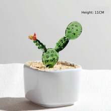 Colorful Creative Glass Plant Desk Decoration Glass Succulent Terrarium - Mini Cactus And Sprout Planter Decor Piece For Office And Home Gift Home Decor - Multicolor - View 11