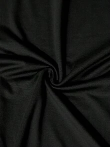 2025 LC [New Style Recommendation] Creative Letter Pattern Religious Belief Fun Printed-Shirt, Women's Casual, Vacation, Long Sleeve Round Neck, Spring Summer, Machine Washable, New Women's Fashion, Street Versatile, Slimming, Sports Casual Daily Wear - 黑色 - 查看 4