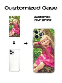 Étui de téléphone personnalisable en TPU transparent, impression de nom personnalisée, motif floral, étui de protection en silicone transparent avec couvercle d'objectif de caméra, compatible avec Apple X/8P/11/12/13/14/15/16E/PRO/PRO MAX, Honor/A06/A26/A56/A36, convient comme cadeau et usage quotidien, mignon, simple, amusant, personnalisé, unique, mode, meilleur ami/couple/cadeau d'anniversaire/cadeau pour ami - Transparent - Voir 2