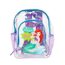The Little Mermaid Clear Transparent Backpack 16" Disney Ariel Make Your Voice Heard - 紫色 - 查看 1
