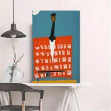 1pc/3pcs Set Modern Bohemian African Art Canvas Posters,Vibrant On Canvas Wall Arts,For Bedroom, Living Room, Hallway,Hotel, Apartment, Studio Wall Decoration,Ideal Summer Gift For Art Lovers And Boho Fashion Enthusiasts,NO Frame/Framed