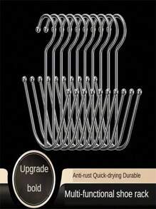 1, 2, 4 ,6,8 Shoe Drying Racks, Household Stainless Steel Shoe Racks, Stainless Steel Shoe Racks, Shoe Hooks, For Drying Shoes, Multi-Functional Simple Windproof Hooks, Stainless Steel Shoe Drying Racks, Shoe Drying Hooks, Outdoor Household Multi-Functional Shoe Drying Racks, Shoe Drying Wonders, Stainless Steel Hooks.