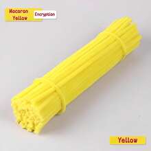 100/500 件粉彩管道清洁器雪尼尔茎 12 英寸散装管道清洁器花什锦毛绒棒适用于创意学校项目 DIY 万圣节圣诞节装饰，5 种颜色（5 种马卡龙色）