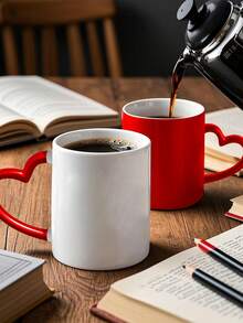 1pc Personalized Color Changing Mug - Customizable Magic Mug, Customizable Ceramic Coffee Cup, Customizable Camping Mug, Customizable Enamel Cup, Customizable Holiday Gift, Birthday Gift, Halloween Gift, Christmas Gift, Customizable Photo Mug - Multicolor - View 6