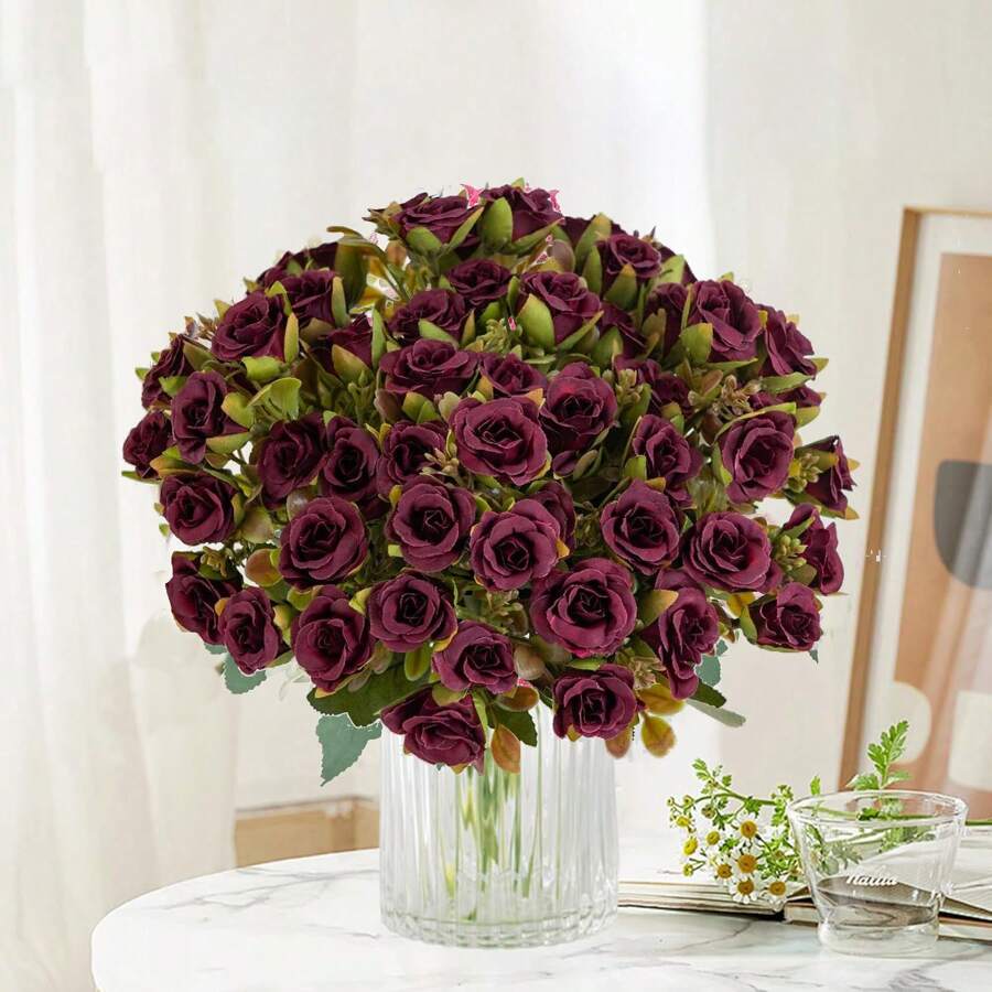 1/3PCS Artificial Flowers-Silk Rose, Fake Plants, Home, Dining Room, Living Room, Outdoor Garden Decoration,Mother's Day Gifts, Birthday Bifts, Graduation Season Gifts, The Art Of Inserting Flowers, Photography Props, Autumn, Spring, Vase, Flower Wall, Flower Wreath, Bridal Bouquet, Wedding Decoration, DIY Flower Wreath Materials, Birthday Party Decoration Materials, Home Decoration Accessories, Valentine's Day.