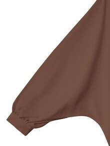 长袖衬衫女式休闲秋冬白色蝙蝠袖前扣上衣