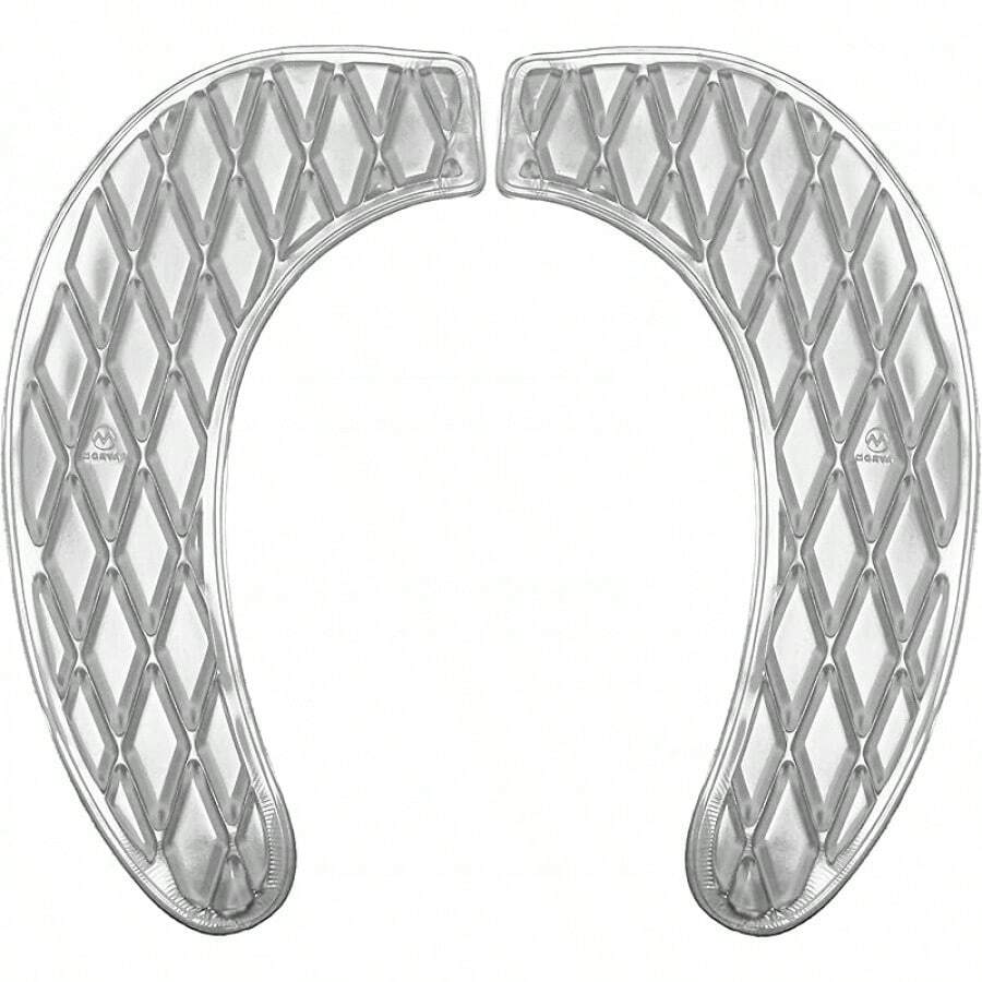 Cojín de gel para asiento de inodoro, cojín elevador acolchado lavable para inodoros y sillas de inodoro, máximo alivio del dolor, confort y soporte, almohadilla adhesiva en forma de rosquilla para personas mayores y discapacitadas, color blanco, redondo - claro - Ver 1