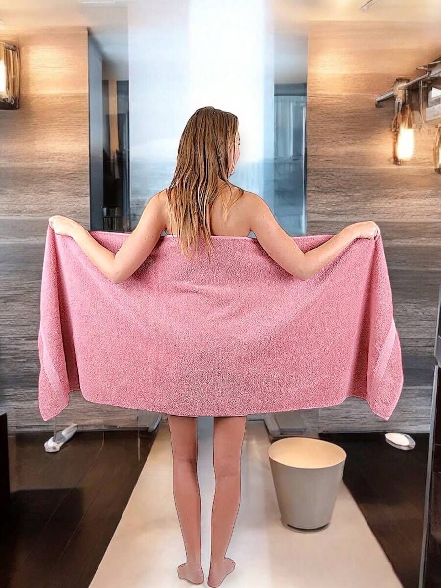 TOALLA DE BAÑO 100% ALGODÓN MEXICANO (Gruesa) ABSORBENTE  70m X 135cm, la cenefa puede variar