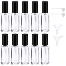 10 件可再填充 10ml 旅行香水雾化器套装，带漏斗的便携式玻璃香水瓶，袖珍古龙水喷雾器，用于分配香水和化妆品 - 彩色 - 查看 17