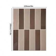 5/15 buc 9,01 in * 11,4 in rășină 3D autocolante de perete autoadezive pentru faianță de bucătărie, impermeabile, rezistente la ulei, rezistente la stropire, potrivite pentru bucătărie, baie, decor de perete