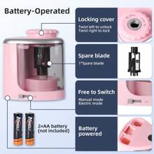 tenwin Tenwin 1pc Electric Pencil Sharpener Desktop Automatic Suitable To Pencils (6-8mm) For Students School Office Stationery
