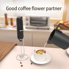 CLITON 6-Color Options (Black, White, Blue, Green, Pink, Red) Electric Milk Frother, 3 Styles: Single Serve, Plastic, Stainless Steel, Minimalist Design, Uses AA Batteries (Not Included), Quiet & Portable Milk Whisk, Suitable For Coffee, Kitchen, And Holiday Gifts, Ideal For Christmas, Weddings, And More - Multicolor - View 6