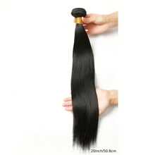 3 Bundles Straight Hair Extensions 100% Virgin Human Hair 4 Bundles Double Weft Extensions For Natural Black Unprocessed Sleek & Smooth Texture Lightweight & Durable For Versatile Styling - Natural Black - View 7