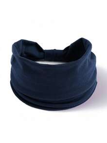 3 piezas Diadema de pelo sólida casual, diadema de gimnasio tipo turbante, diadema deportiva, accesorios para el cabello de otoño e invierno para mujer para vacaciones, pañuelo elegante para mujer, bandanas suaves - Morado - Ver 22