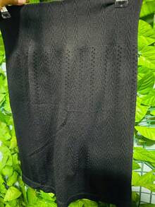 FALDA CORTA CON LICRA  Liso    Casual    Playa - Negro - Ver 5