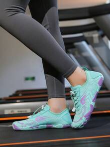 1 Paar Damen Sporty Sommer Farbverlauf Muster Strandstrümpfe, schnelltrocknende barfußgeeignete Wasserschuhe passend für Strand, Party, Camping, Fluss, Radfahren, Schwimmen, Angeln, Fitness, Yoga, Home Workout