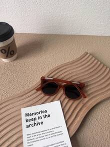 1 件超轻儿童眼镜，适合男孩和女孩佩戴舒适，时尚适合拍照、派对、骑自行车、旅行、运动，椭圆形镜框，塑料眼镜，时尚别致 - 兒童款 - 查看 5