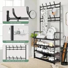 Arara 4/5 andar Sapateira Organizadora cabideiro suporte Multiuso Sapato Tenis Roupa Closet Quarto Armários