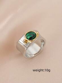 Vintage Bandring mit eingelassenen Edelsteinen, passend für Männer und Frauen, perfekt zu täglichen Outfits und als Partyzubehör, ideales Geschenk für coole Freunde
